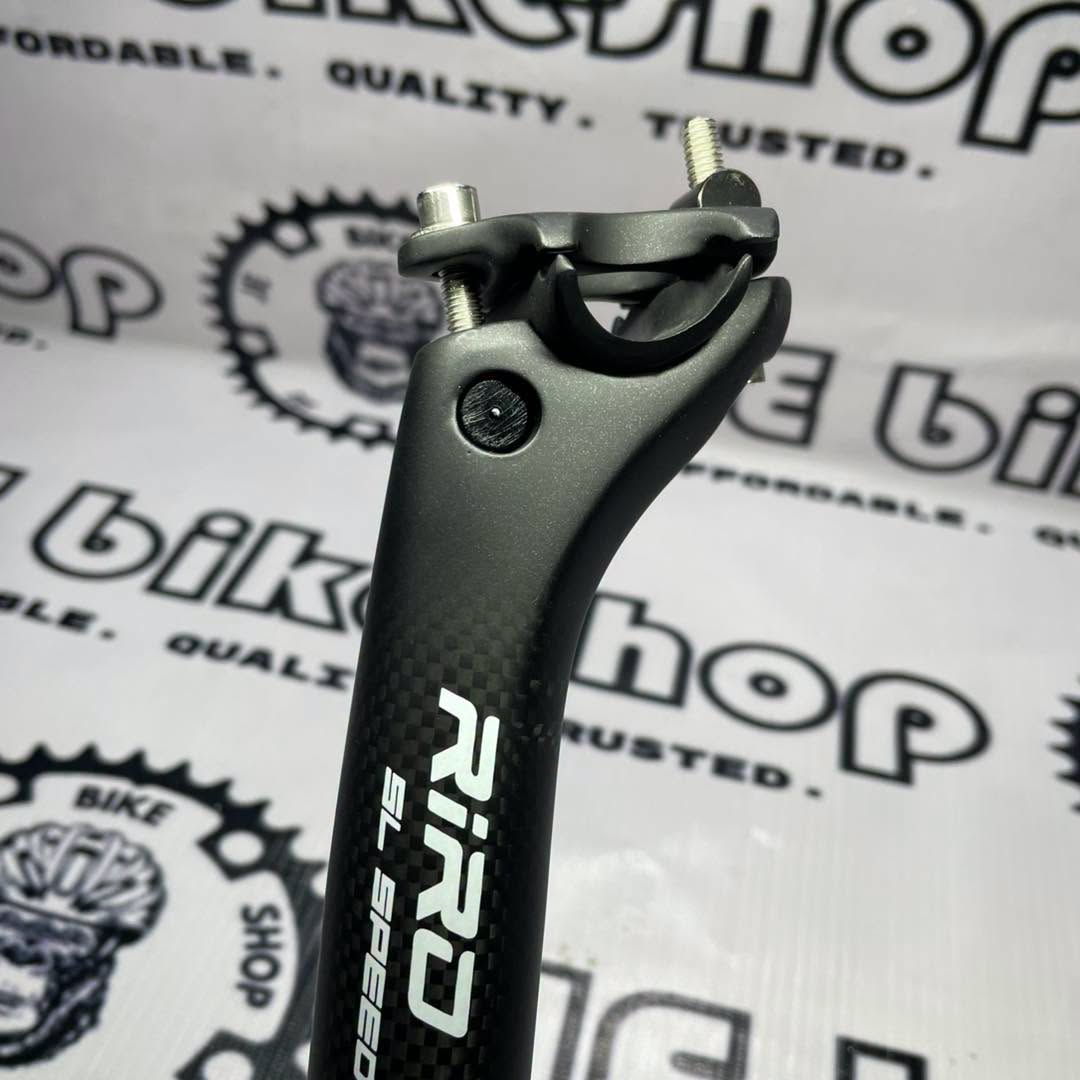 RIRO 31.6 400MM CARBON SETBACK MATTE WHITE SEATPOST