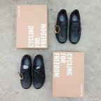 SANTIC BLACK ROAD CLEATS SHOES SIZE 40