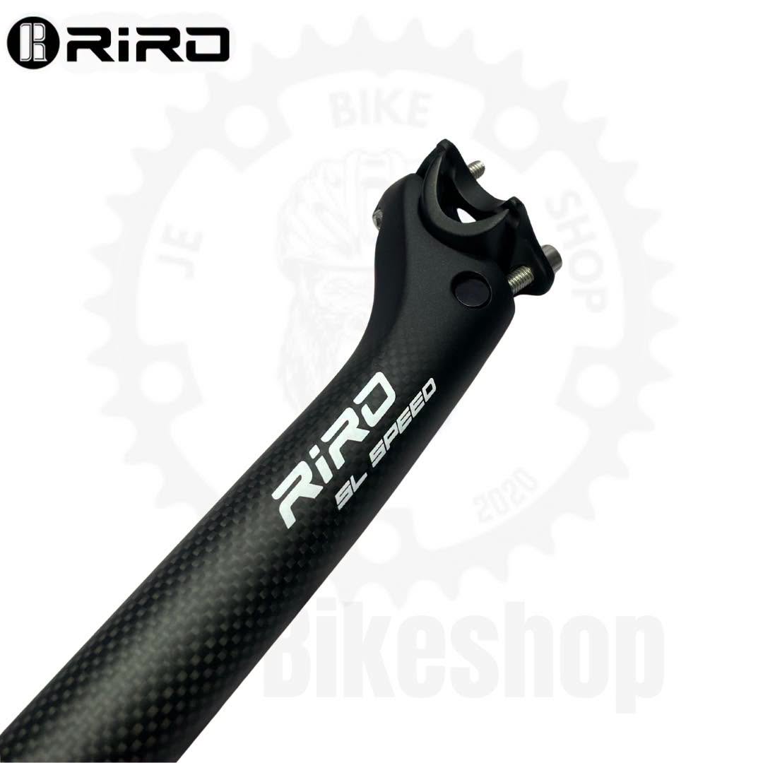 RIRO 31.6 400MM CARBON SETBACK MATTE WHITE SEATPOST