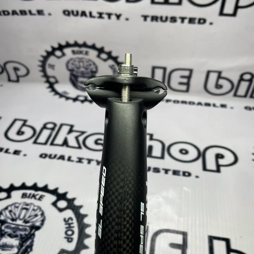 RIRO 31.6 400MM CARBON SETBACK MATTE WHITE SEATPOST