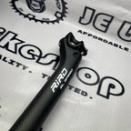 RIRO 31.6 400MM CARBON SETBACK MATTE WHITE SEATPOST