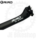 RIRO 27.2 400MM CARBON SETBACK MATTE WHITE SEATPOST