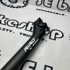 RIRO 31.6 400MM CARBON SETBACK MATTE WHITE SEATPOST