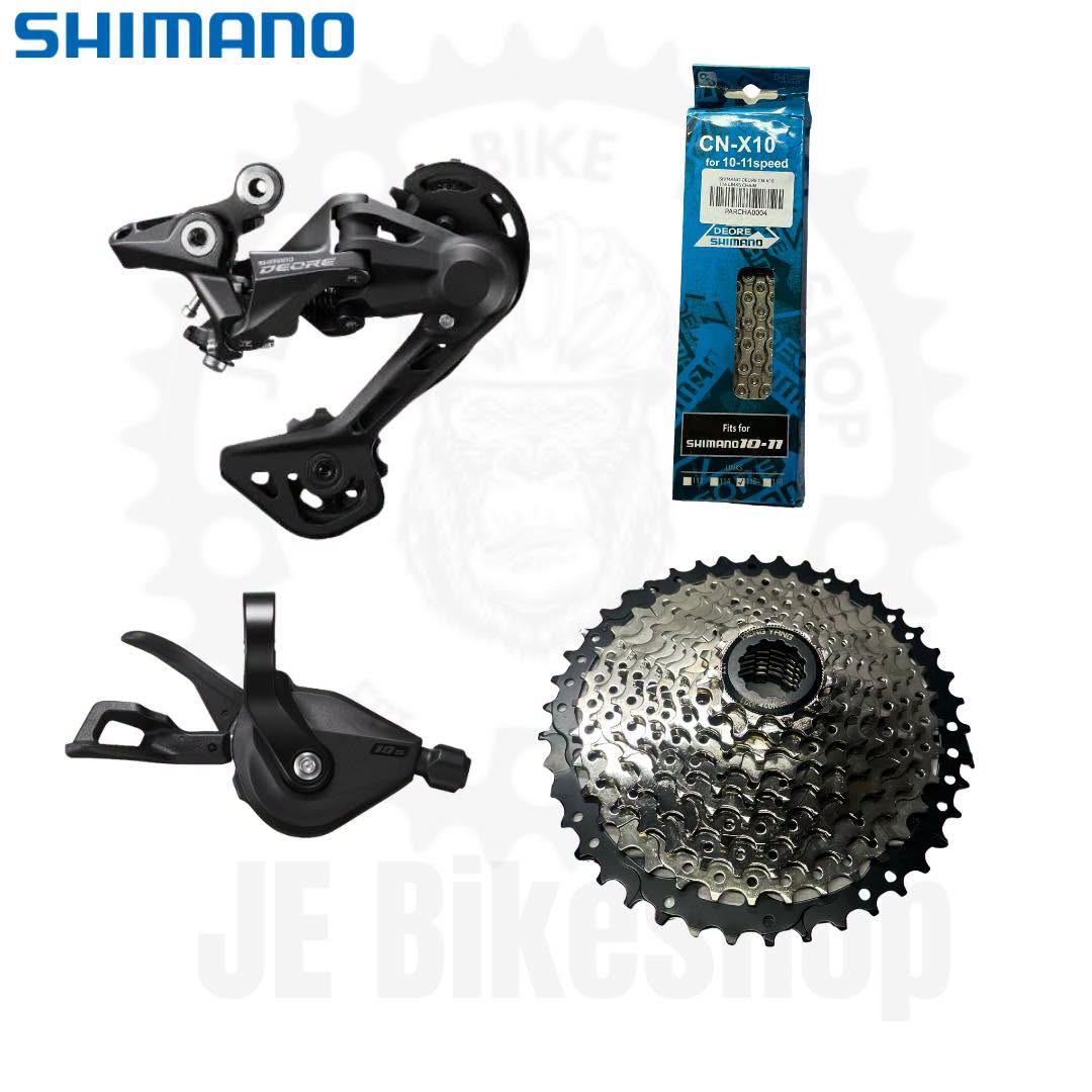 SHIMANO DEORE M4120 W SHIMANO CHAIN & HENGYANG  11-42T COGS 10S UPKIT