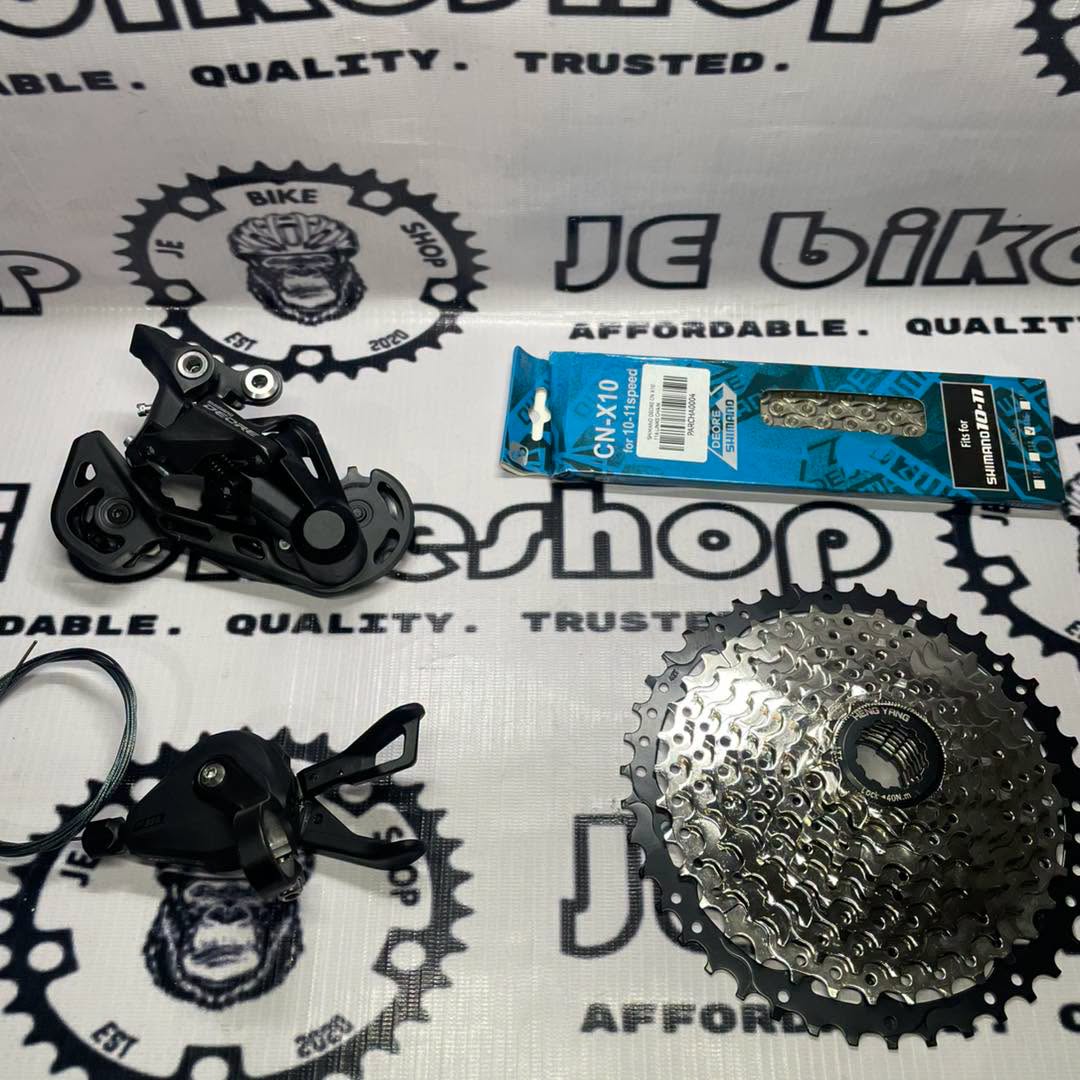 SHIMANO DEORE M4120 W SHIMANO CHAIN & HENGYANG  11-42T COGS 10S UPKIT