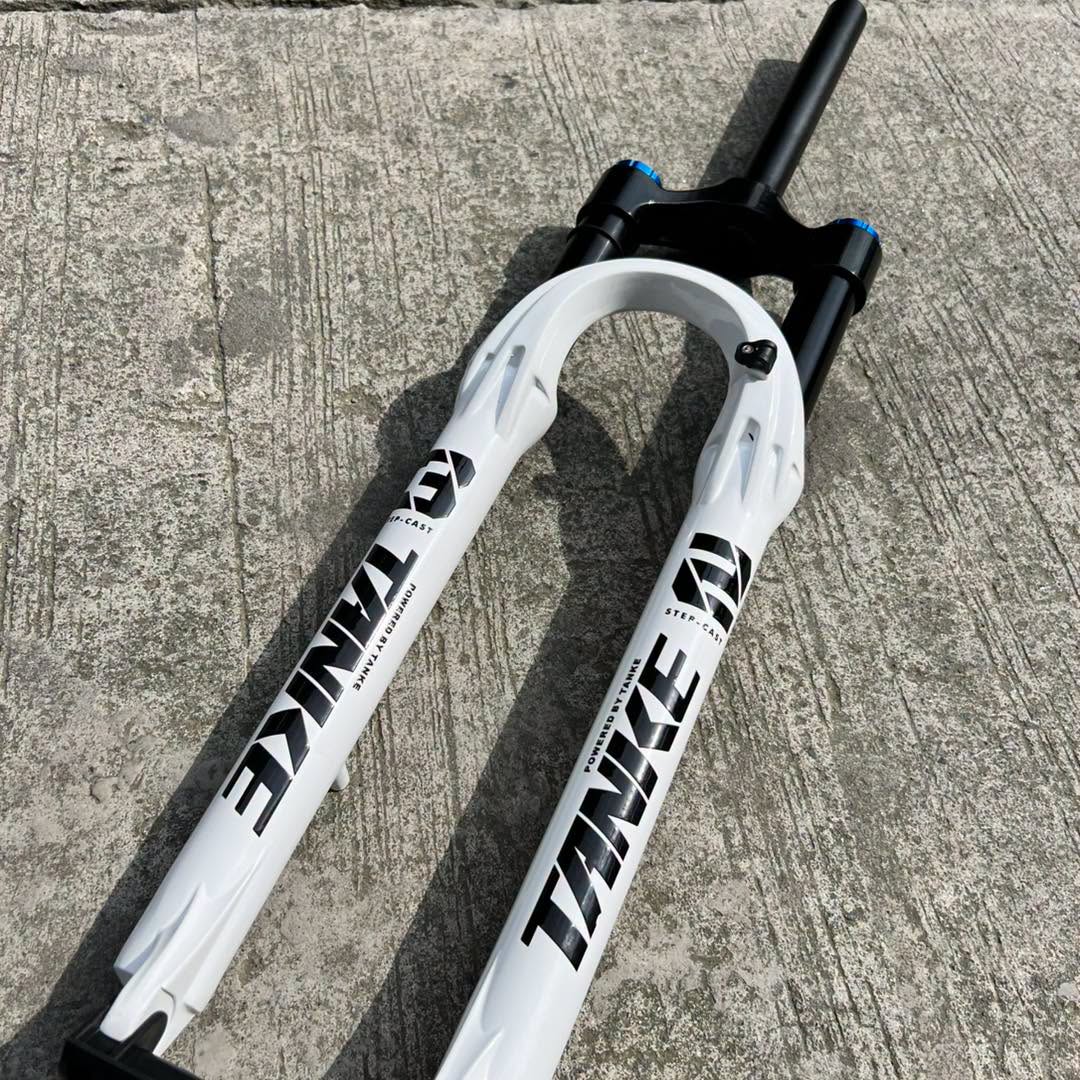TANKE 32 29ER WHITE NON TAPERED QR AIR FORK 120MM TRAVEL
