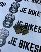 JE Bike L03A metal cooling brake pads for Shimano disc brakes.