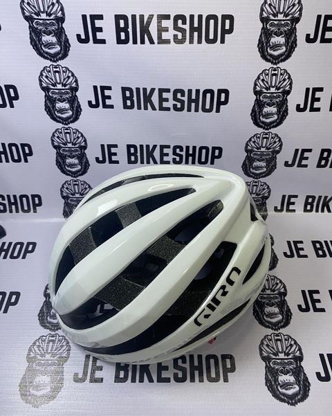 Giro Aether road cycling helmet white, medium fit.