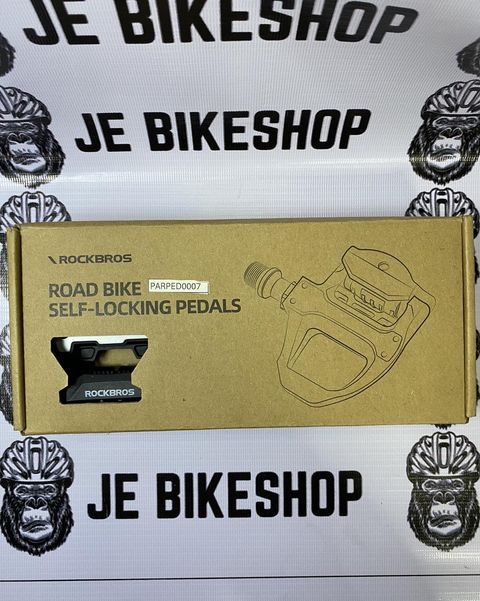 RockBros cleats pedal compatible with road bike shoes.