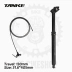 TANKE DROPPER SEATPOST HYDRAULIC W REMOTE 31.6/405MM 130MM TRAVEL