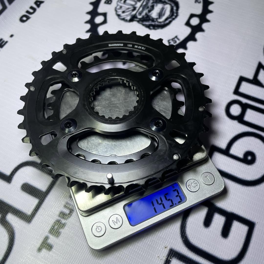 SHIMANO 36 / 26 T SH DIRECT ROUND BLACK CHAINRING  2BY  DEORE XT