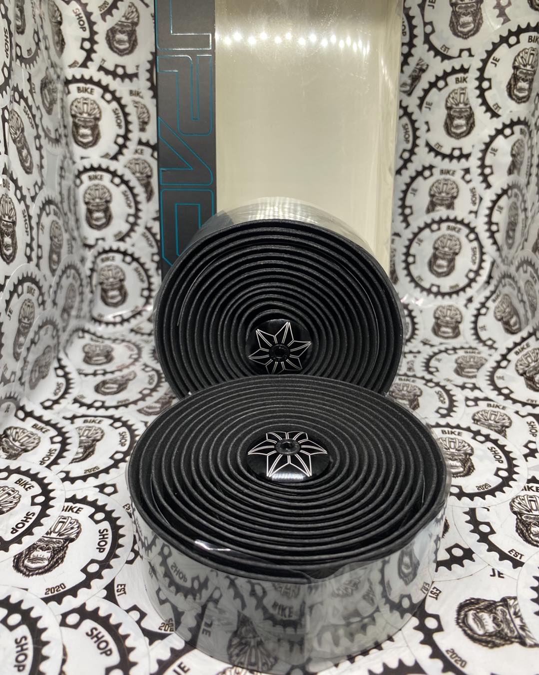 Supacaz handlebar tape set with metal barends