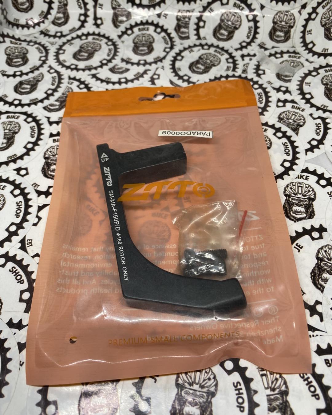 ZTTO post mount adapter for disc brakes.