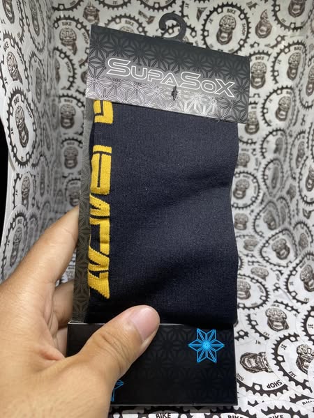 Supasox Supacaz socks, moisture-wicking and durable for cycling.