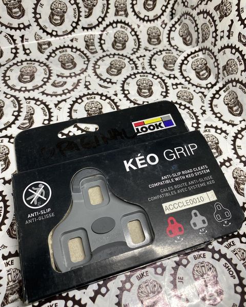 Original Look KEO Grip gray pedal attachment (Bala) for road bikes.