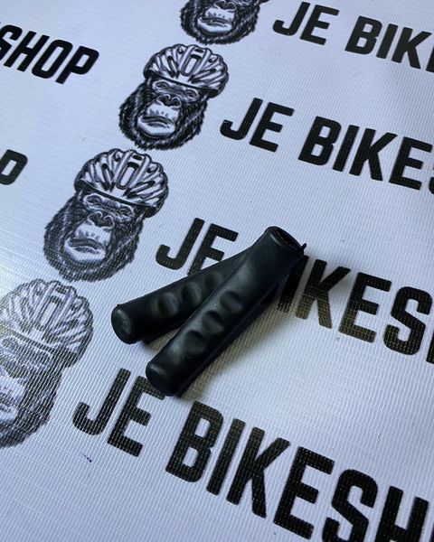 Black silicone lever boots for bicycle brake levers