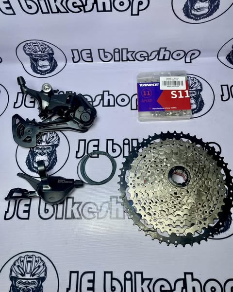 Shimano CUES U6000 SGS 11 speed upkit with Tanke 11S 126-link chain and Sunshine 11-50T cogs
