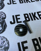 Shimano Pro carbon top cap, durable and lightweight, includes bolts.