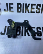 Rear and front bike disc brake converter for multiple frame types