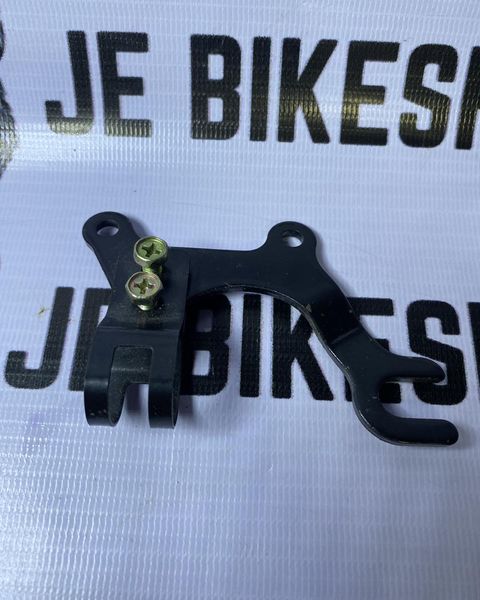 Rear and front bike disc brake converter for multiple frame types