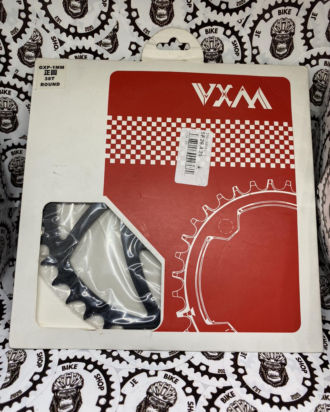 Deckas SRAM GXP direct chainring 3-bolt 1mm offset red black