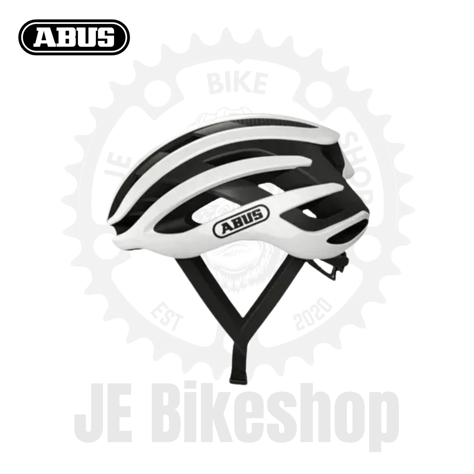 ABUS AIRBREAKER LIGHTWEIGHT WHITE HELMET