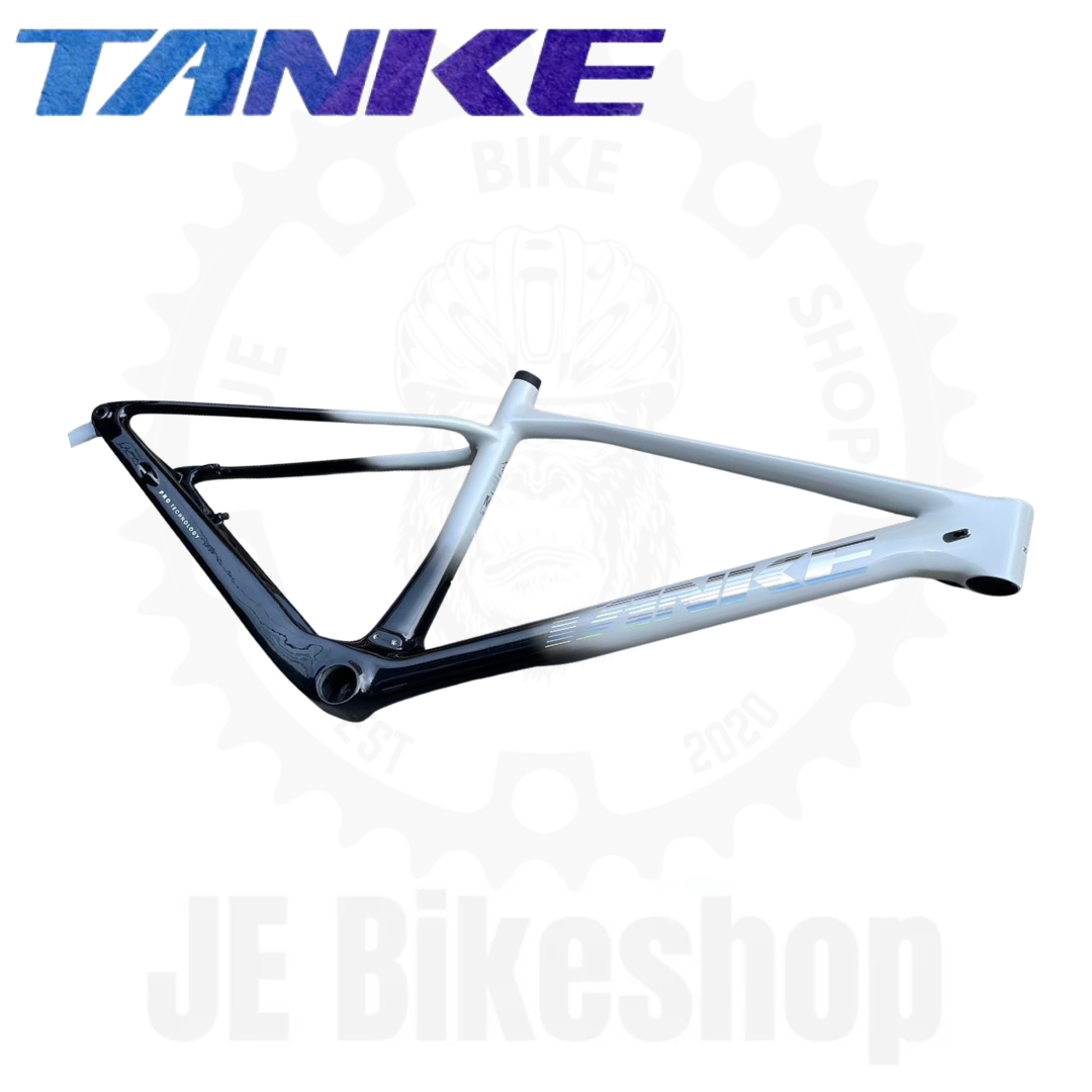 TANKE TK 5, 29ER FULL CARBON V1 THRU AXLE BOOST SIZE “MEDIUM” WHITE BLACK COLOR