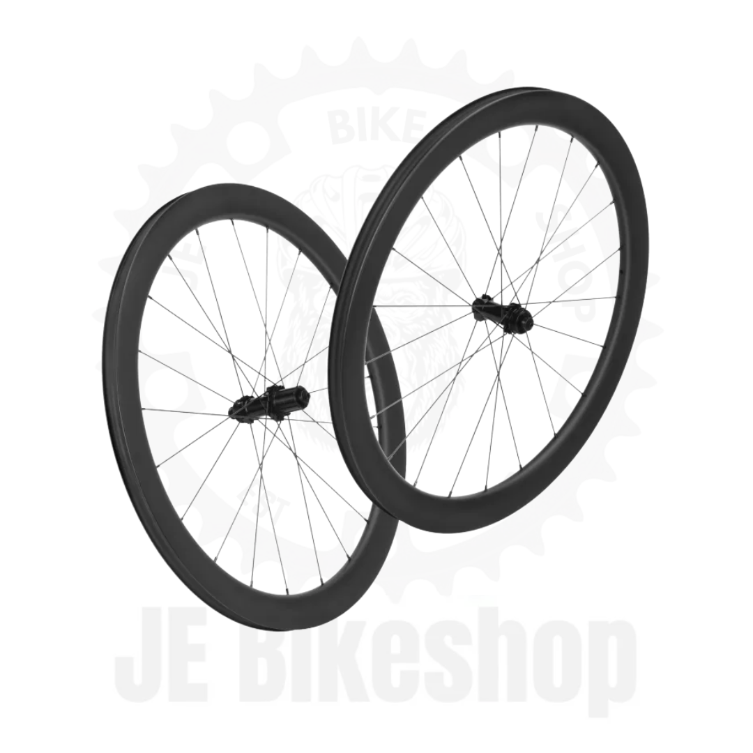 T800 CARBON RIMSET WITH TAIWAN PILLAR SPOKES 55MM 1 PAIR QUICK RELEASE 21HOLES