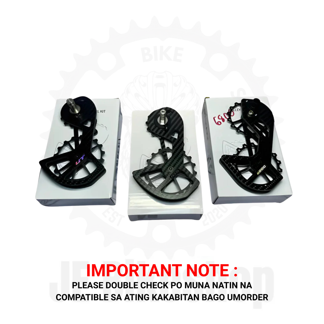 OVERSIZED CERAMIC PULLEY CARBON CAGE FOR TIAGRA, 105 AND ULTEGRA