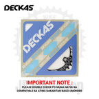 DECKAS OVAL 32 T 96 SH ASYMMETRIC DEORE PATAAS LATEST MODEL COMPATIBLE CHAINRING BLACK 4 HOLES NARROW WIDE
