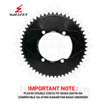 WUZEI 110 BCD 54T ROUND BLACK CHAINRING