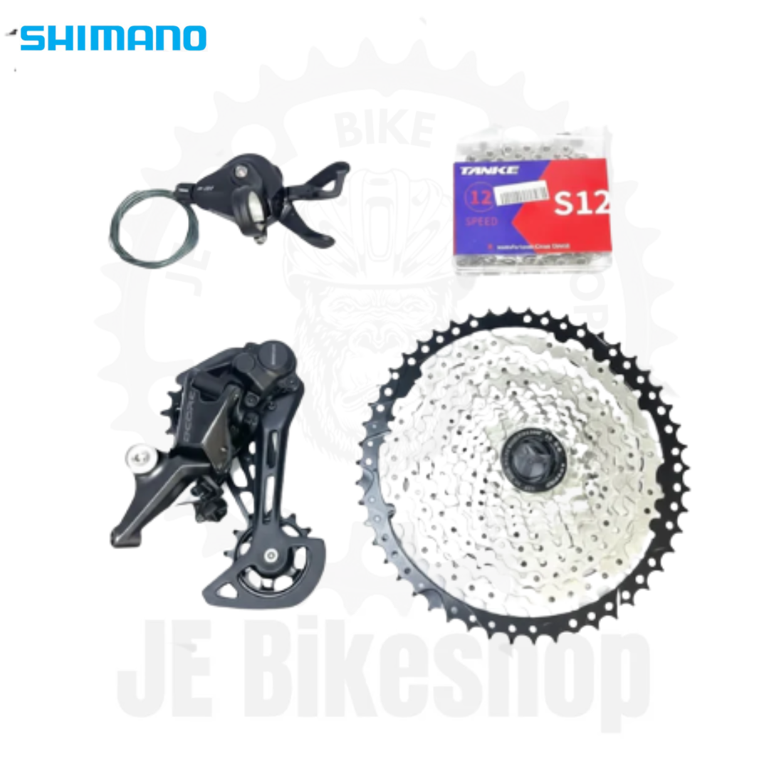 SHIMANO 12S DEORE M6100 UPKIT W SUNSHINE 11-50T COGS & TANKE CHAIN