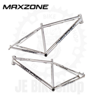 MAXZONE 27.5 CHROMOLY STEEL 1.0 SMALL SILVER FRAME