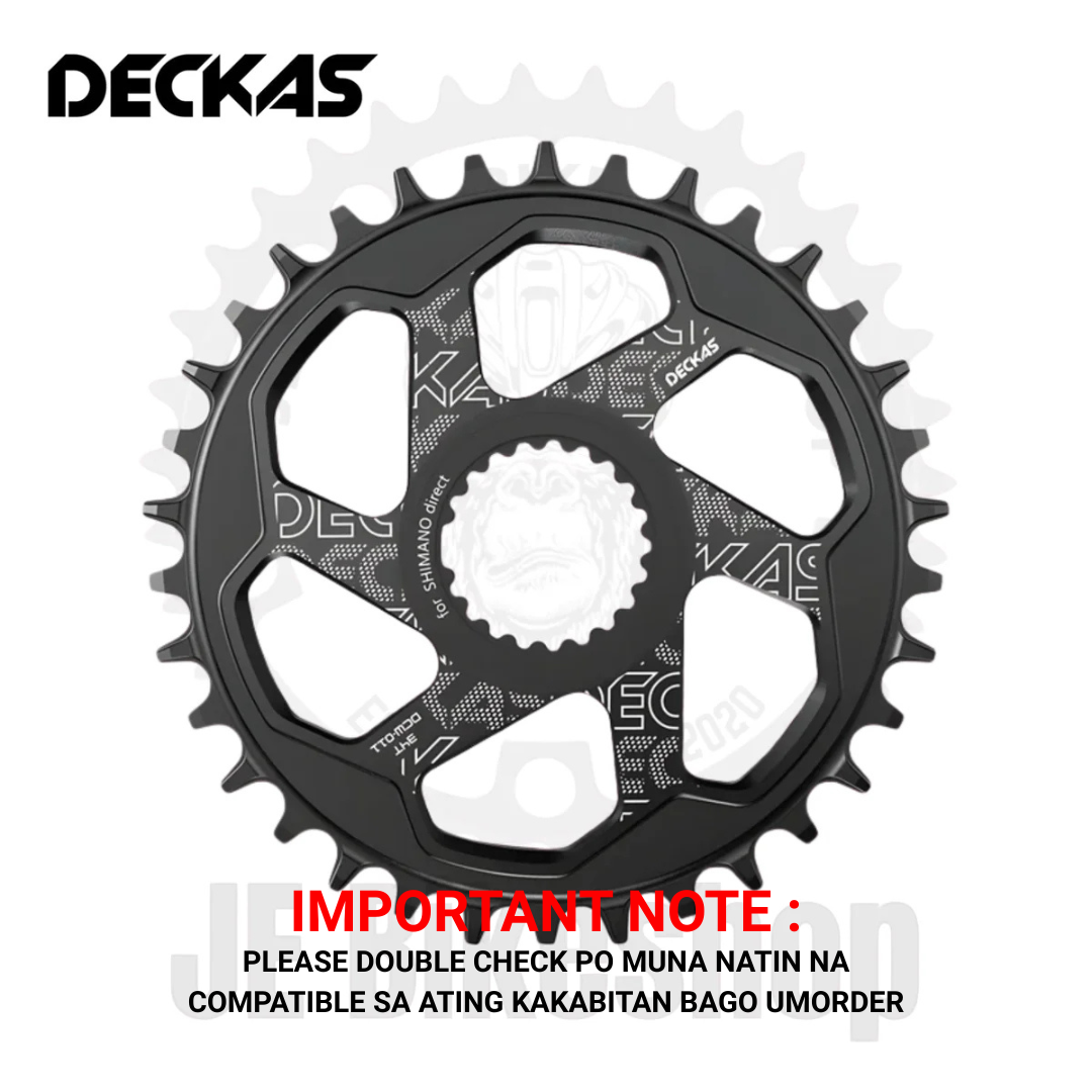 DECKAS SHIMANO DIRECT MOUNT CHAINRING NARROW WIDE 34 T CIRCLE