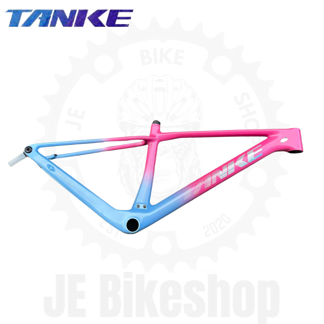 TANKE TK 5 29ER MEDIUM PINK BLUE THRU AXLE BOOST FULL CARBON FORK