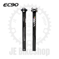 EC90 BICYCLE SEAT POST ZERO SETBACK GLOSSY BLACK CARBON FIBER