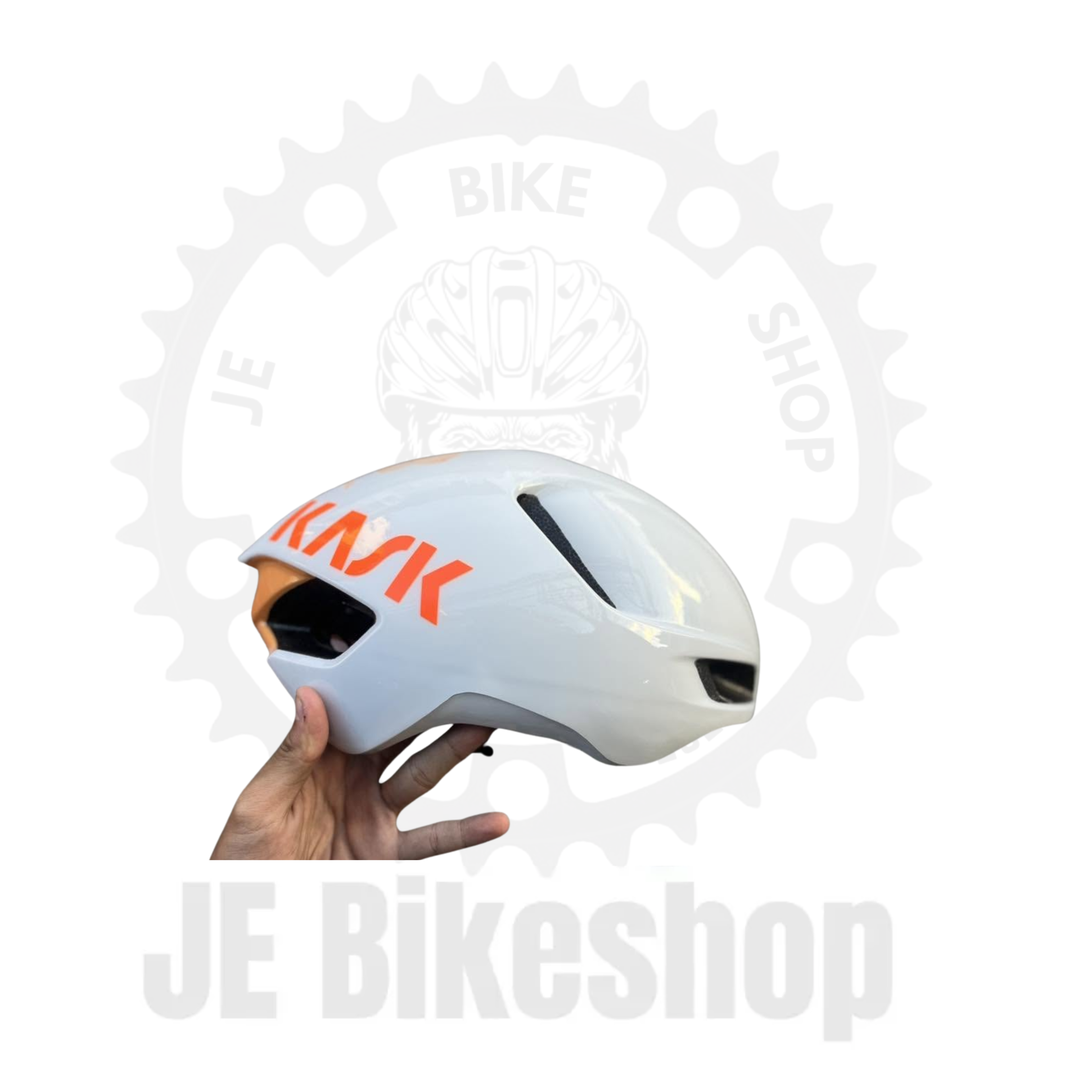 KASK UTOPIA WHITE ORANGE MEDIUM