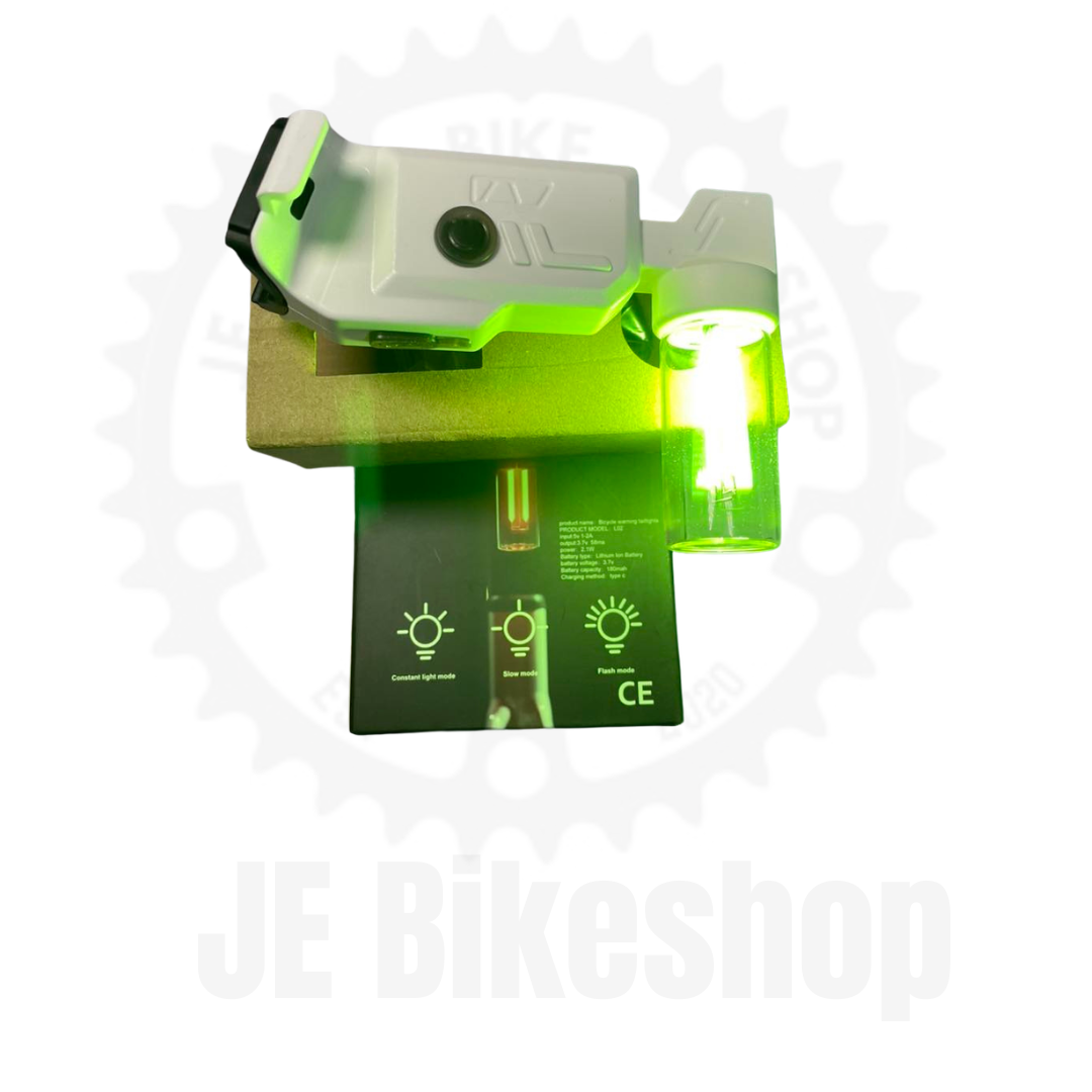 LED GREEN RECHARGEABLE BICYCLE TAIL LIGHT