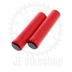 SILICON RED BICYCLE HANDLE GRIPS