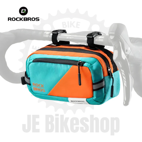 ROCKBROS BICYCLE HANDLEBAR BAG COLORFUL PAINTING BIG CAPACITY REFLECTIVE FRONT BAG PORTABLE CONVENIE