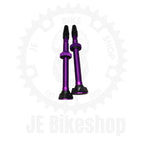 TUBELESS PRESTA VALVE REMOVABLE CORE VIOLET 80MM PAIR