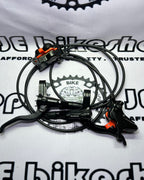SHIMANO DEORE MT420 HYDRAULIC DISC BRAKE SET BL-MT401 BRAKE LEVER AND BR-MT420 BRAKE CALIPER 4 PISTON / QUAD PISTON