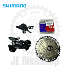 SHIMANO DEORE M5120 10-11 RD AND M5100 SHIFTER WITH HOLLOW TANKE CHAIN AND ULTRA LIGHT SUNSHINE 11-42T  COGS