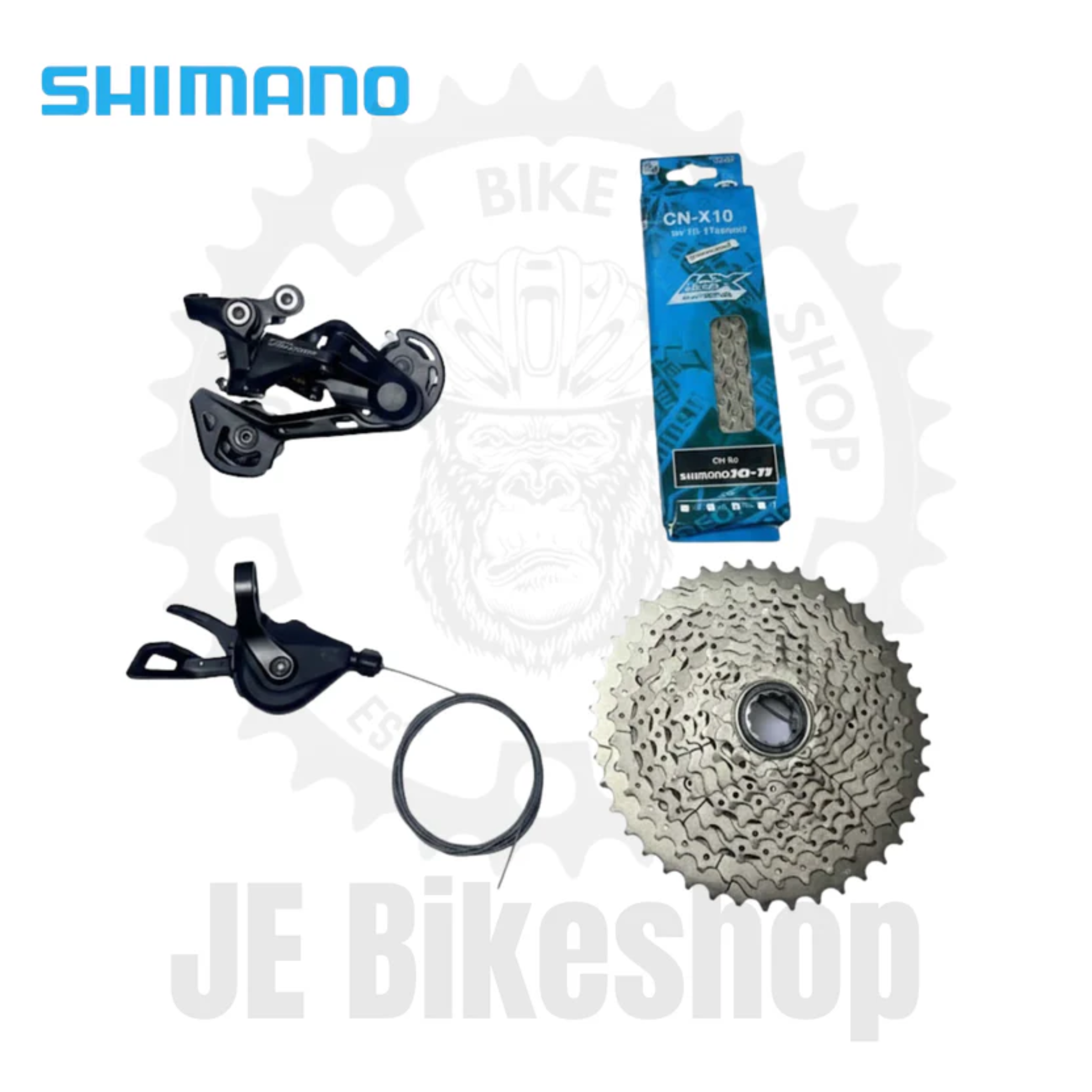 SHIMANO DEORE M5120 10 SPEED UPKIT WITH M4100 COGS 42T AND SHIMANO 10-11S CHAIN