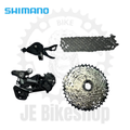 SHIMANO DEORE M5120 RD AND M5100 SHIFTER WITH HOLLOW HG601 AND ULTRA LIGHT SUNSHINE 11-40T   COGS