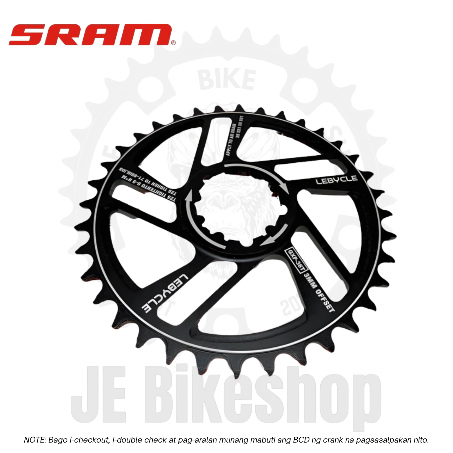 SRAM DIRECT CHAINRINGS (GXP)