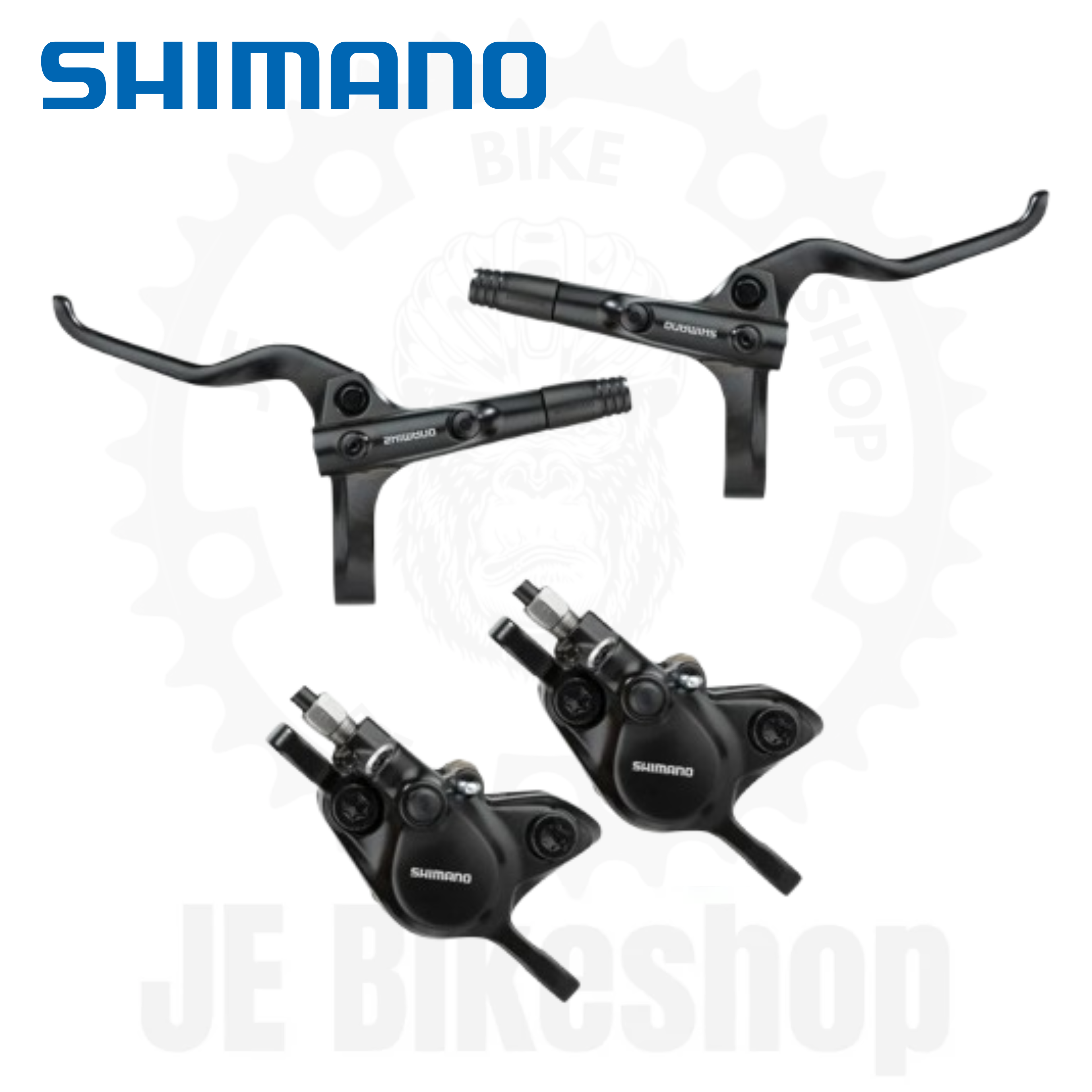 SHIMANO MT200 HYDRAULIC BRAKE DETACHED LEVER ( EXTERNAL CABLING ) BRAKE SET