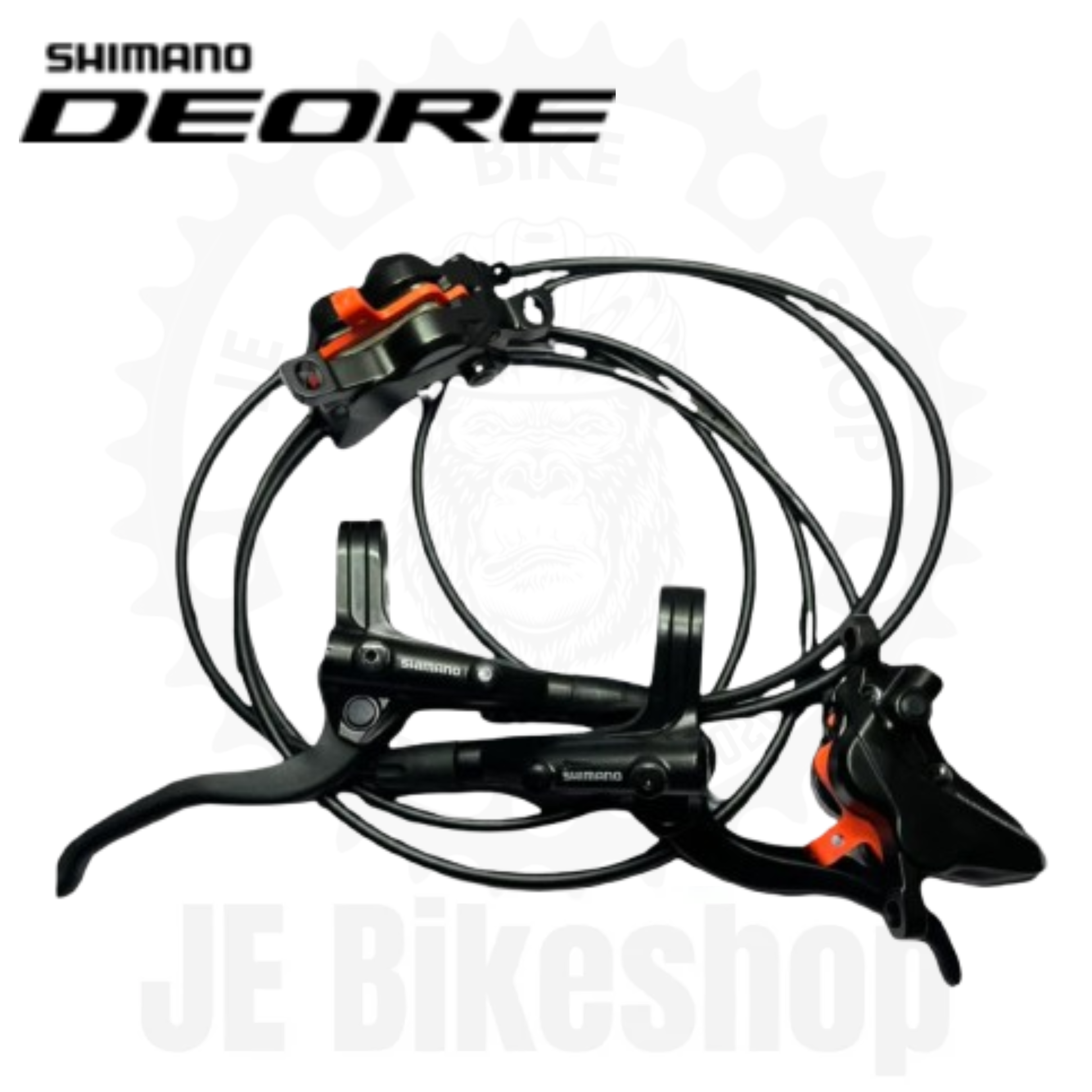 SHIMANO DEORE MT420 HYDRAULIC DISC BRAKE SET BL-MT401 BRAKE LEVER AND BR-MT420 BRAKE CALIPER 4 PISTON / QUAD PISTON