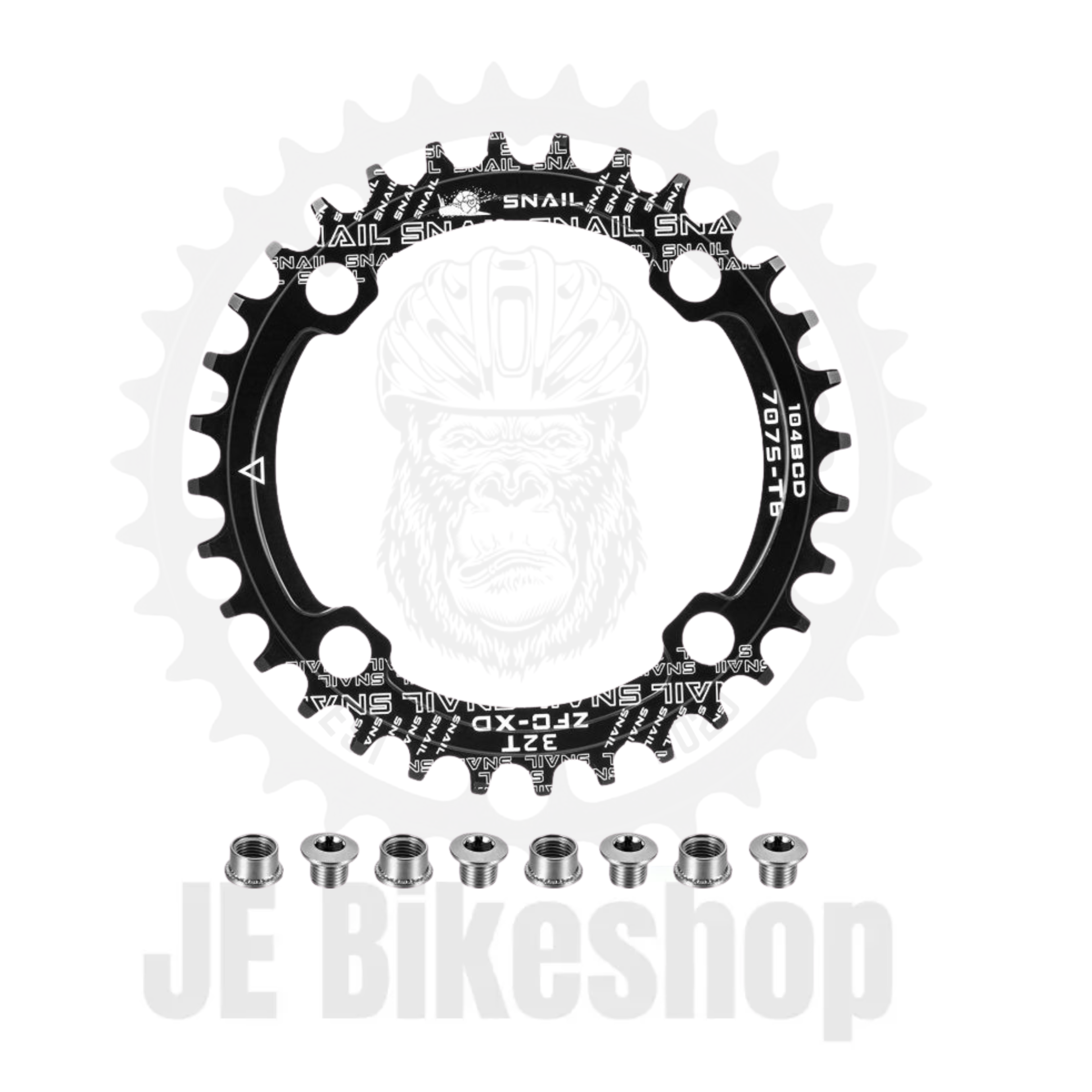 SNAIL 104 BCD ROUND NARROW WIDE ALLOY 4 BOLTS 36 T CIRCLE CHAINRING