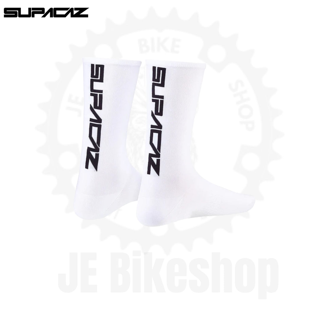 SUPASOX WHITE CYCLING SOCKS